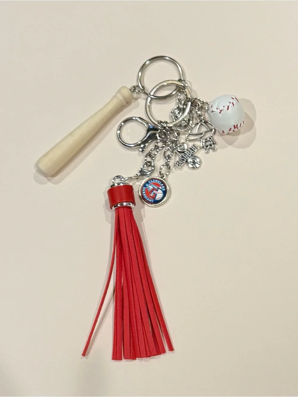 Cleveland Guardians Hanging Charm Keychain